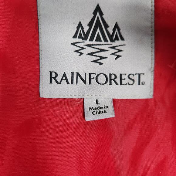 RAINFOREST Puffer Jacket Womens Large Black Softshell Lined Filled Zip Pockets - Picture 15 of 16